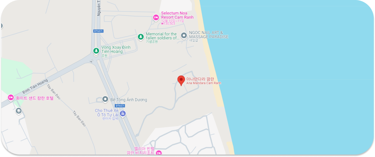 나트랑 아나 만다라 깜란 지도