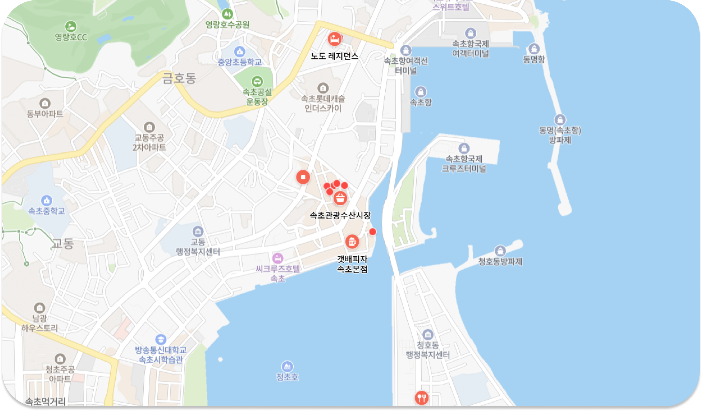 속초 관광수산시장