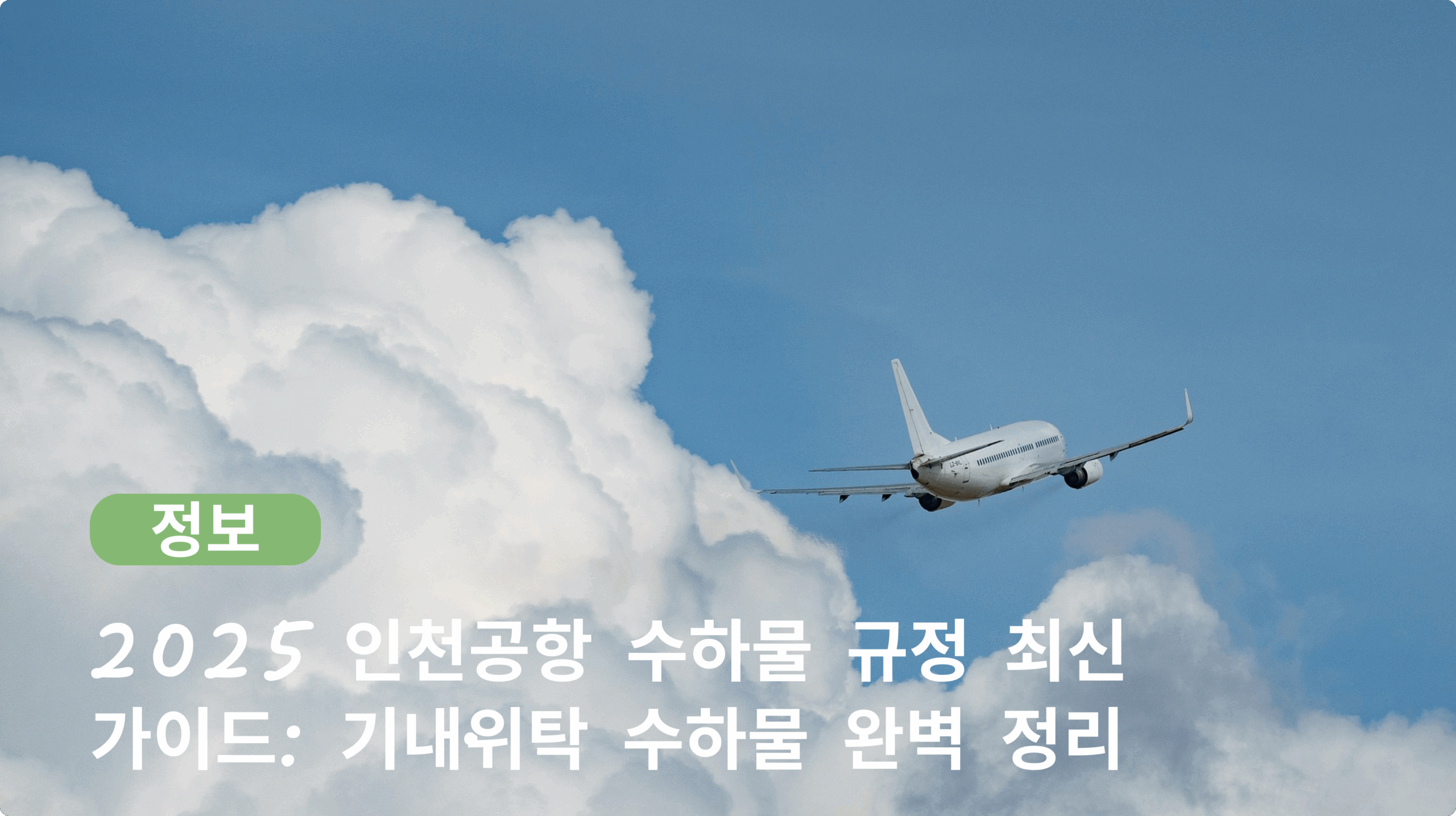 2025 인천공항 수하물 규정 최신 가이드: 기내·위탁 수하물 완벽 정리
