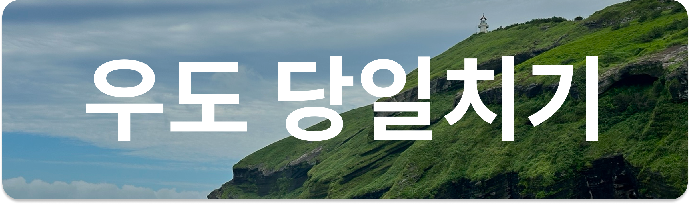 우도 당일치기 코스